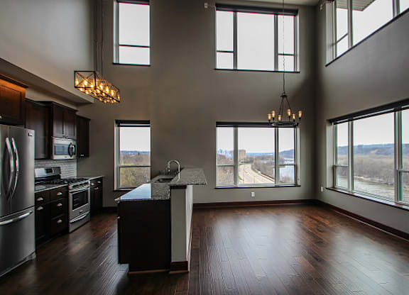 2 Story Penthouse with upgraded finishes and electric shades  at Victoria Park and V2 Apartments, Minnesota