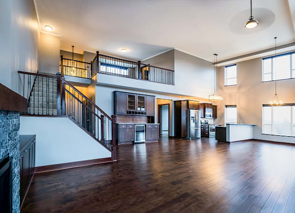 2 Story Penthouse Suite Overlooking Mississippi River  at Victoria Park and V2 Apartments, St. Paul, MN