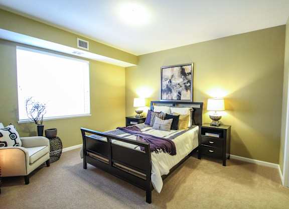 Master Bedroom at Victoria Park and V2 Apartments, St. Paul, MN, 55102