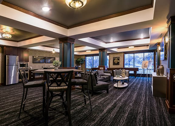 V2 Apartments Mississippi Club Room  at Victoria Park and V2 Apartments, St. Paul, MN, 55102