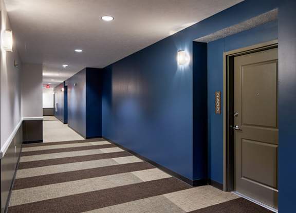 Property Hallway at Deerfield Clubhouse Apartments in Fremont, NE