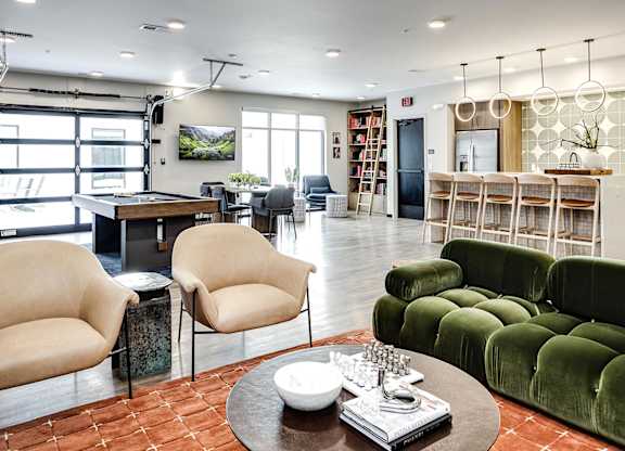 Resident lounge at The Artisan at 39th in Omaha, NE