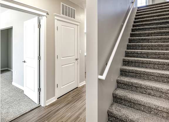 Stairwell at Deerfield Apartments and Chateaus in Fremont, NE