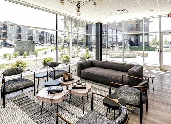 Community clubhouse at Edge 204 in Omaha, NE