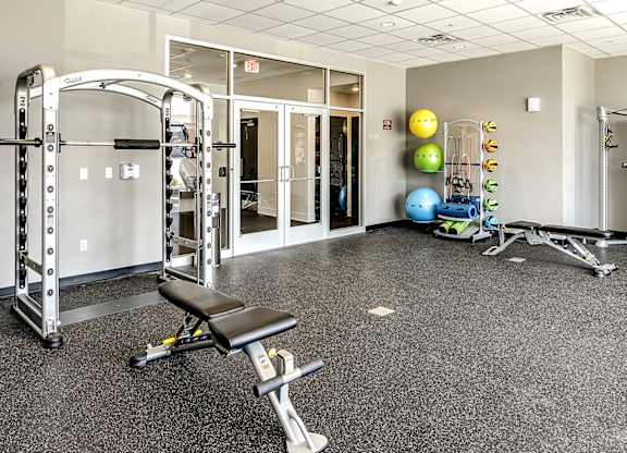 24-hour fitness center at Edge 204 in Omaha, NE