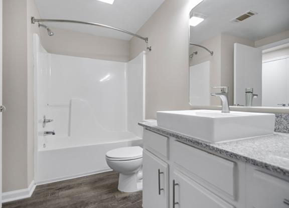 One and two bedroom apartment homes featuring efficient appliances, hardwood floors, walk-in closets, washer and dryer connections and much more at Parham Pointe Apartments in Little Rock, AR