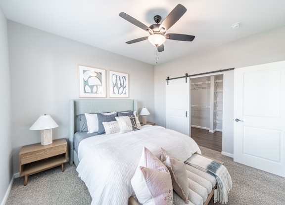 Model bedroom at The Boulevard in Joplin, MO