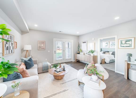 Model living room at The Boulevard in Joplin, MO