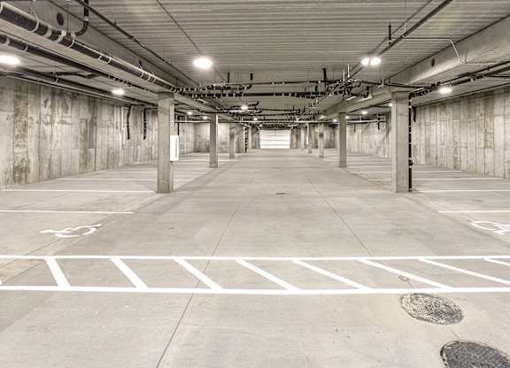Parking garage at The Trails at North Streams in Omaha, NE
