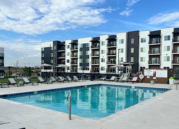 Resort-style pool at The Trails at North Streams in Omaha, NE