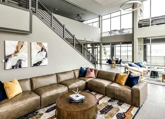 Community clubhouse at The Westline at Flanagan Lake in Omaha, NE