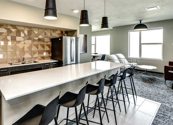 Community clubhouse at The Westline at Flanagan Lake in Omaha, NE