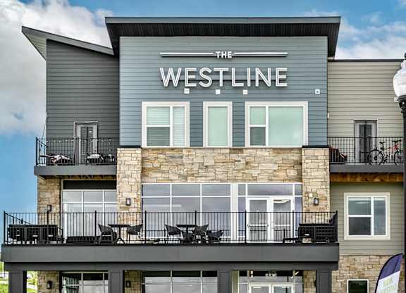 Property Exterior at The Westline at Flanagan Lake in Omaha, NE