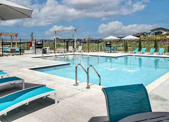 Resort-style pool at The Westline at Flanagan Lake in Omaha, NE