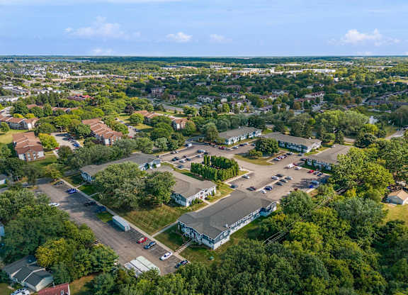 Aerial view at Town & Country Apartments - Wixom, MI, Wixom