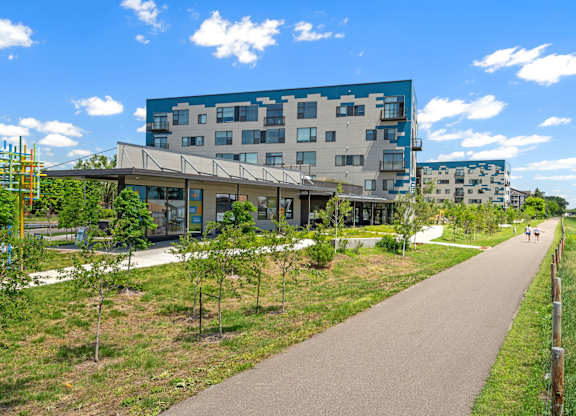 Bike trail at Zelia on Seven, St Louis Park, 55416