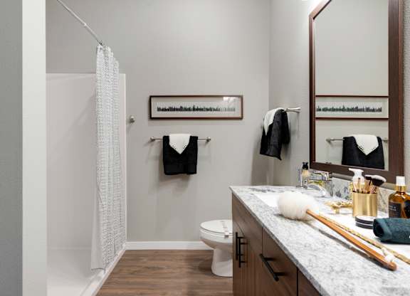 Modern bathroom at Nuvelo at Parkside, Apple Valley