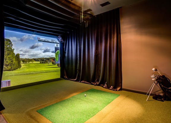 Golf and Sports Simulator Amenity at Central Park West, St. Louis Park, 55416
