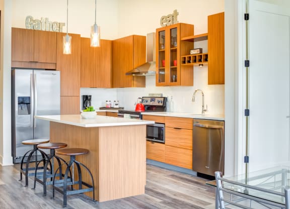 Kitchen area at Central Park West, St. Louis Park, MN