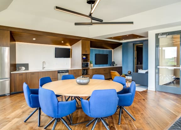 Dining area at Central Park West, St. Louis Park