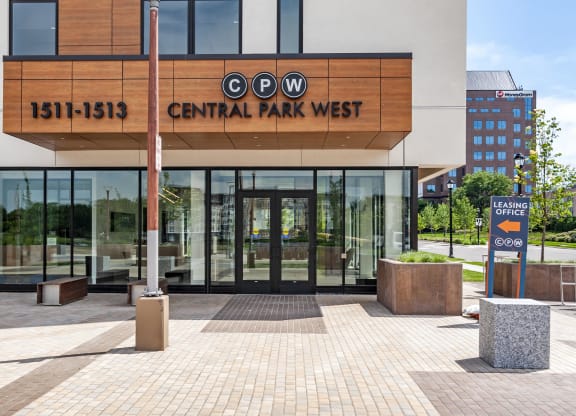 Entrance area at Central Park West, St. Louis Park, Minnesota
