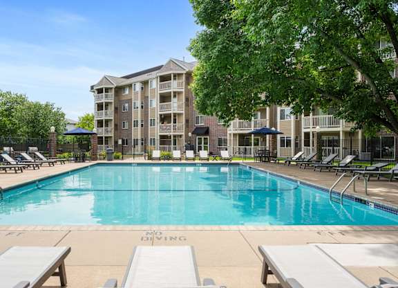 the swimming pool at the preserve at polo towers apartments at Cityscape, St Louis Park, 55416