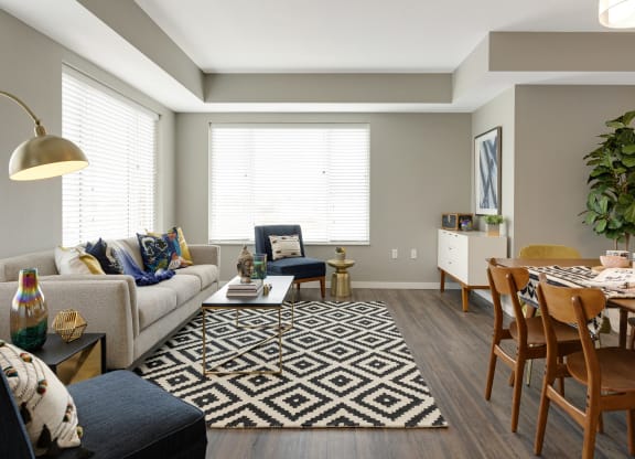Modern Living Room at Galante at Parkside, Apple Valley, MN