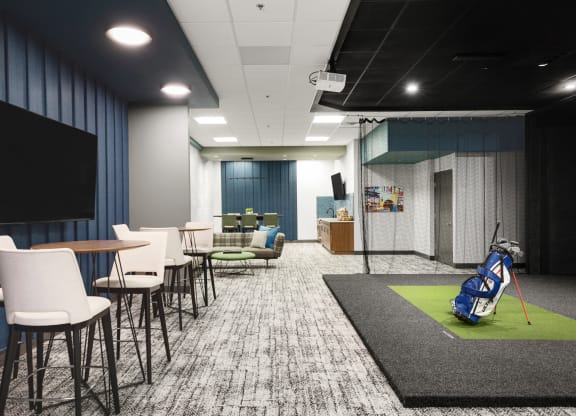 Golf Simulator And Lounge at Kellogg Square, St. Paul, MN, 55101