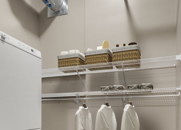 In-Unit Laundry and Spacious Closets at Kellogg Square, St. Paul, MN, 55101