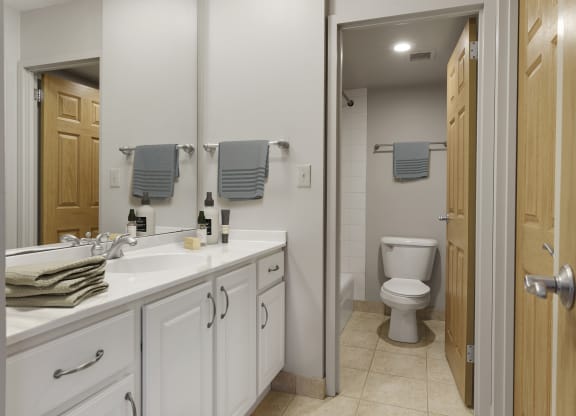 Modern Bathroom at Kellogg Square, Minnesota, 55101