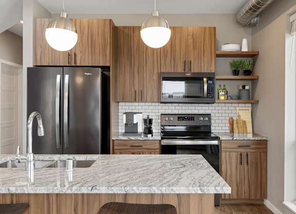 Kitchen at Nuvelo at Parkside, Apple Valley, MN