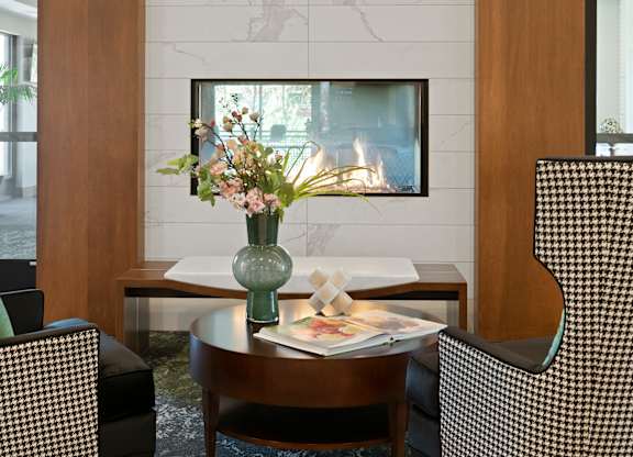 Lobby & Fireplace at Nuvelo at Parkside, Minnesota