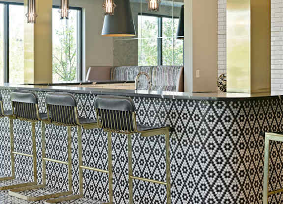 Bar counter at Nuvelo at Parkside, Apple Valley