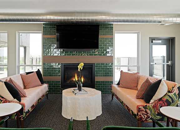 Cozy lounge and community space