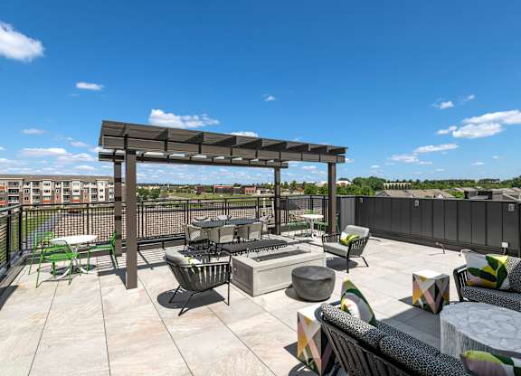Rooftop Deck area at Nuvelo at Parkside, Apple Valley, 55124