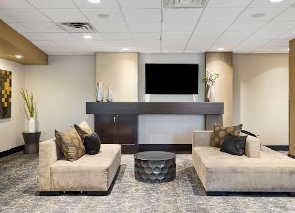 Lounge With TV at The Edina Towers, Edina, MN, 55435