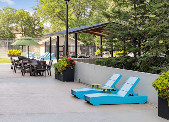 Lounge Chairs at The Edina Towers, Edina, Minnesota