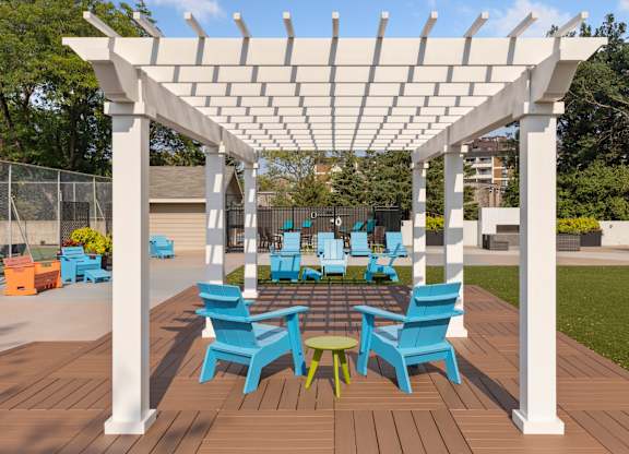 Shaded Patio at The Edina Towers, Edina