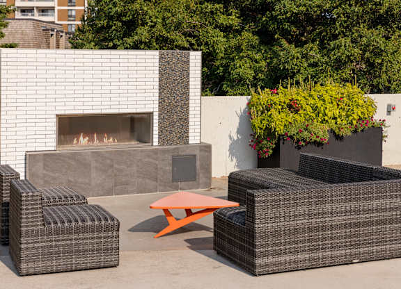 Outdoor Patio at The Edina Towers, Minnesota, 55435