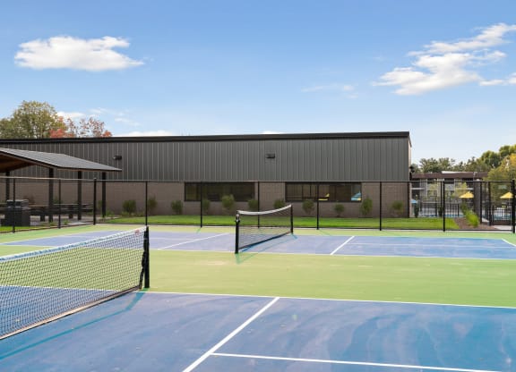Tennis courts at Villages on McKnight, Minnesota, 55119