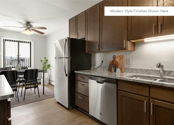 Kitchen at Villages on McKnight, St. Paul, MN