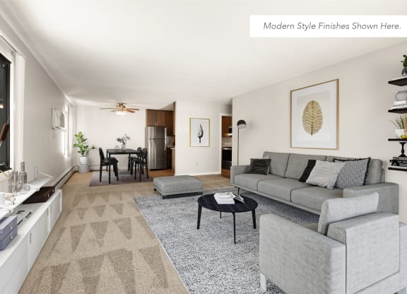 Living Room area at Villages on McKnight, St. Paul, Minnesota