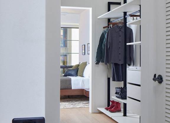 Closet View at 17 Market West, Philadelphia Pennsylvania
