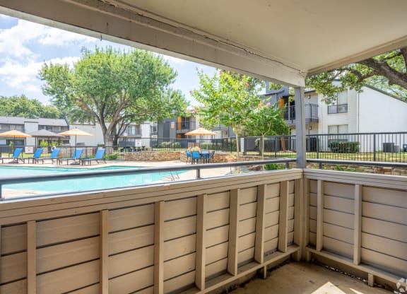 the preserve at ballantyne commons pool and patio area with umbrellas at District 2308, Arlington, TX 76011 ?
