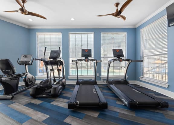 the gym is equipped with treadmills and other exercise equipment at District 2308, Arlington, TX 76011 ?