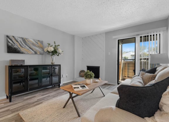 a living room with a couch and a table at District 2308, Arlington, 76011 ?