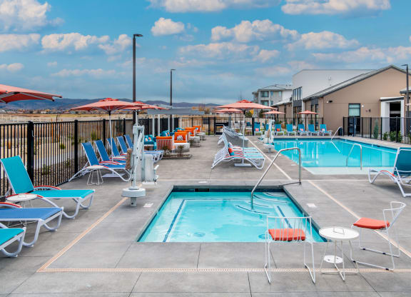 the swimming pool at Palomino
