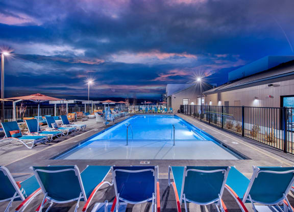 the pool at Palomino