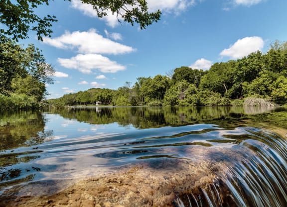 Along the San Gabriel River