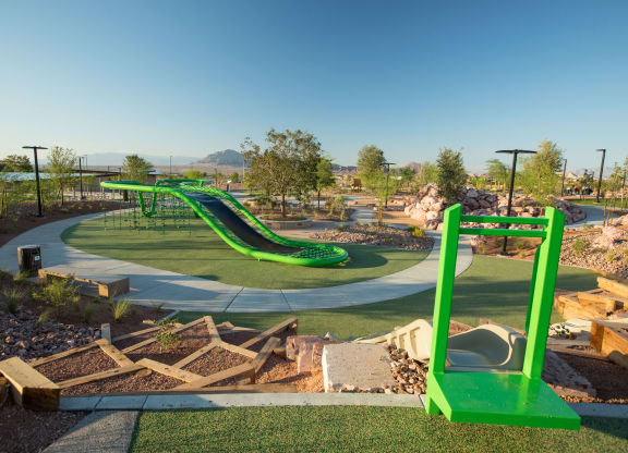 a new playground is being constructed at a park